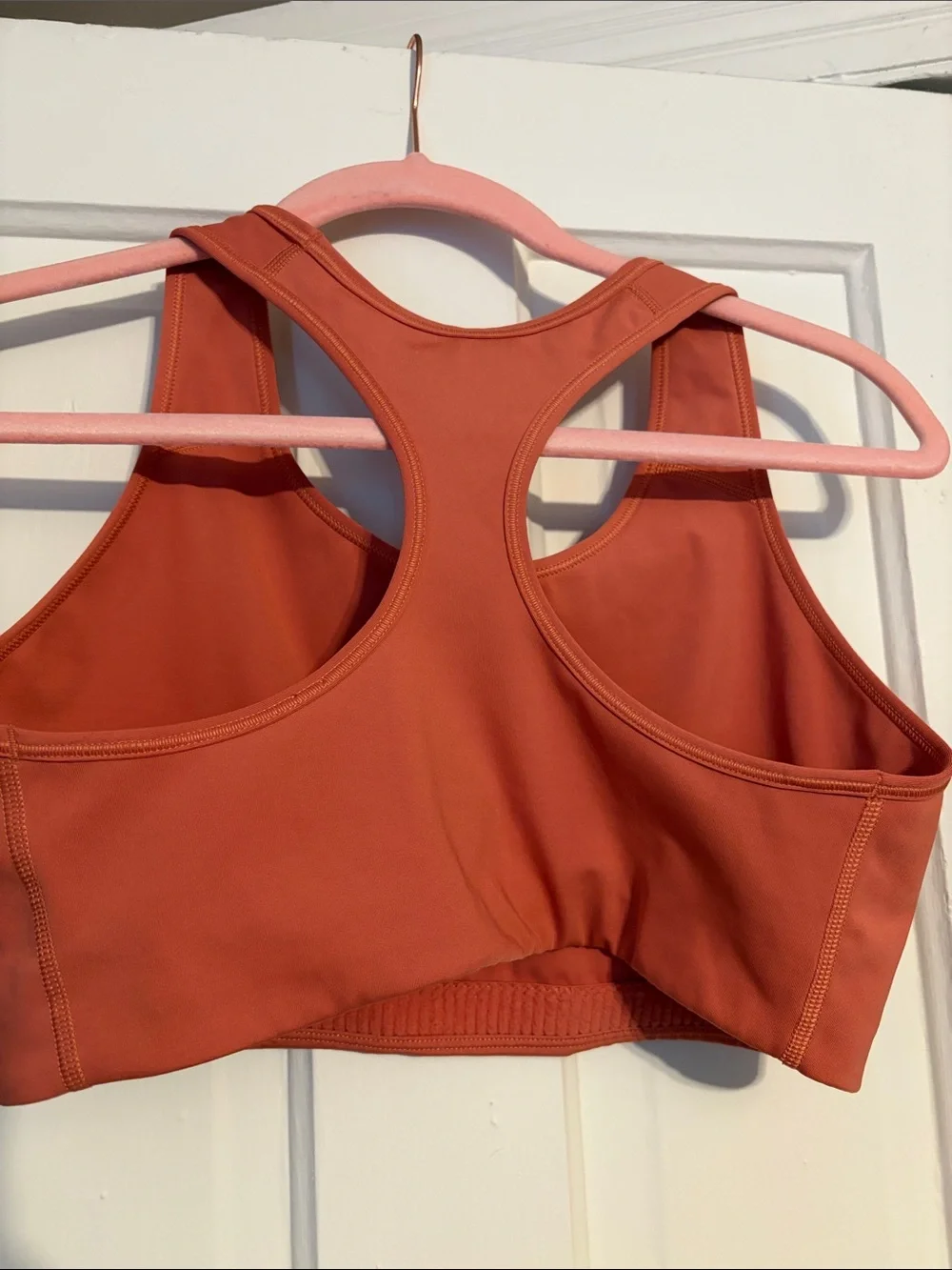 Nike Coral-Orange Racerback Sports Bra